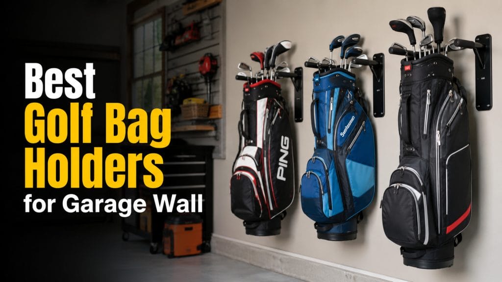 best golf bag holders for garage wall