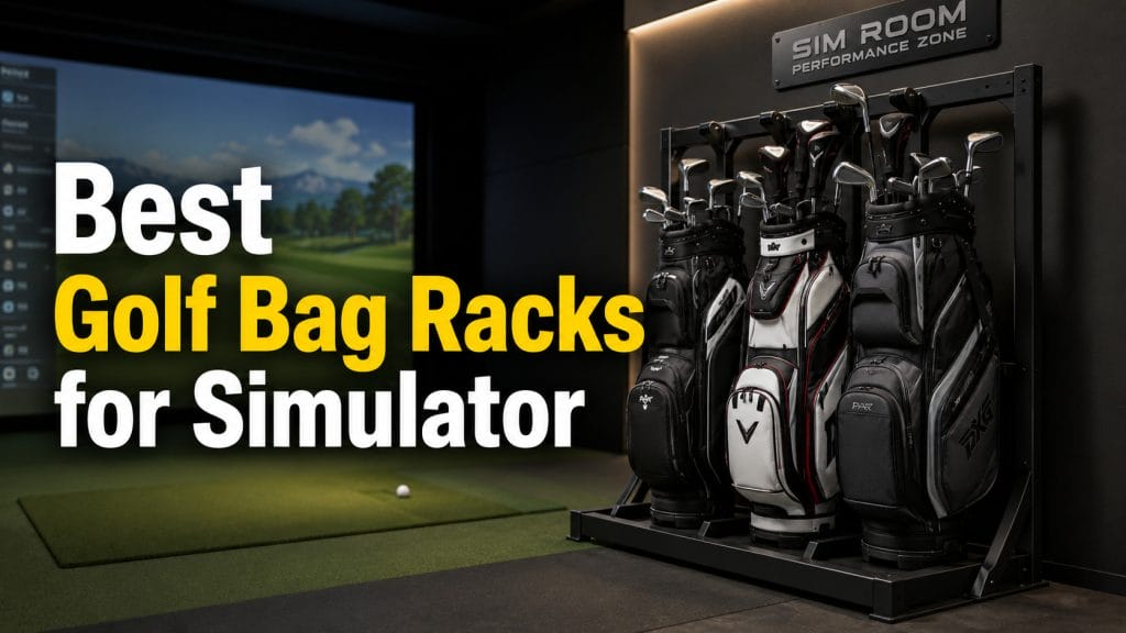best golf bag racks for simulator