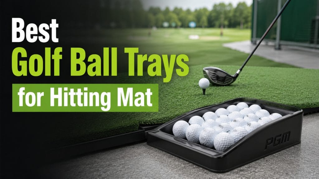 best golf ball trays for hitting mat