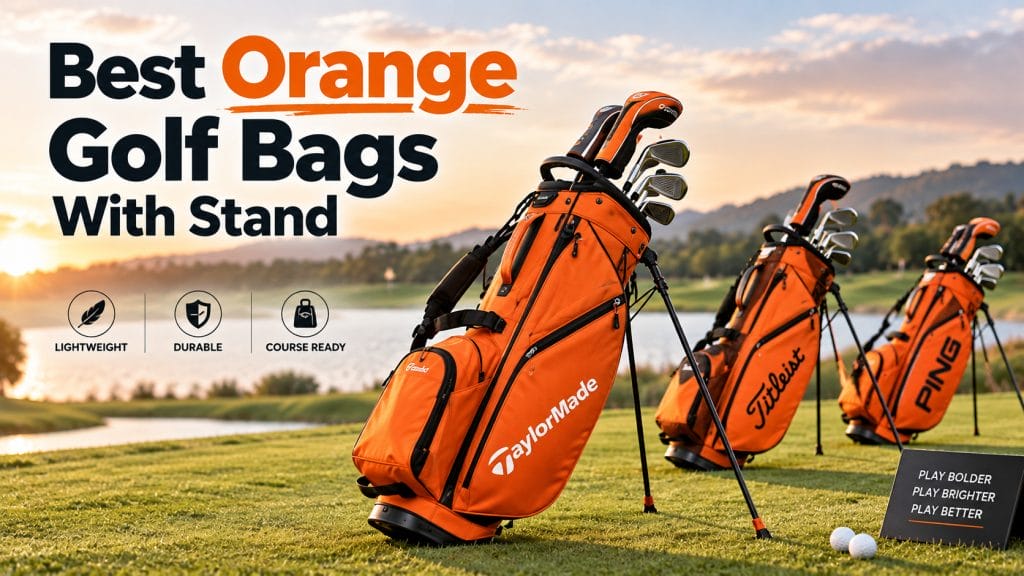 best orange golf bags with stand