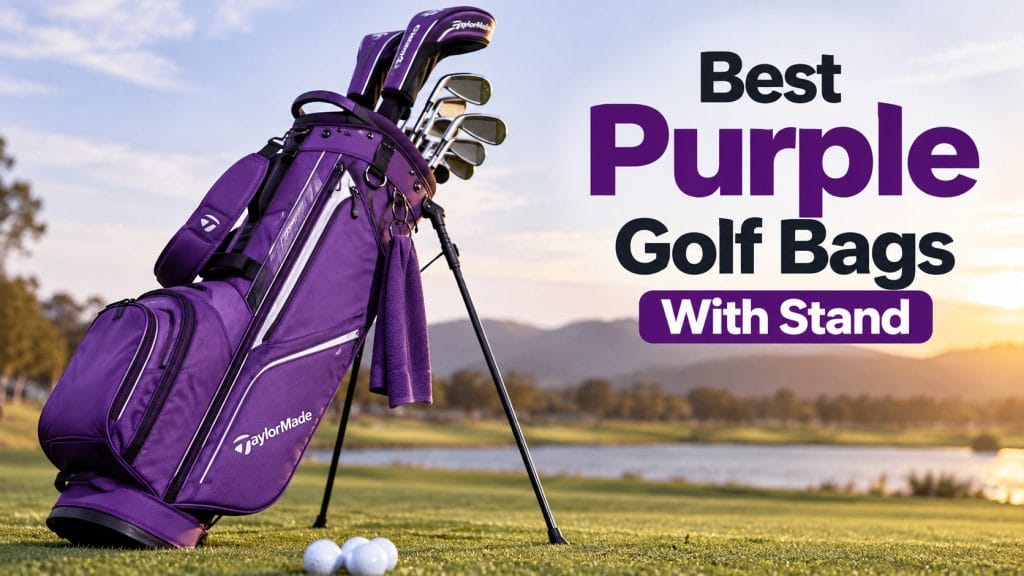 best purple golf bags with stand