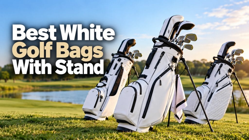 best white golf bags with stand